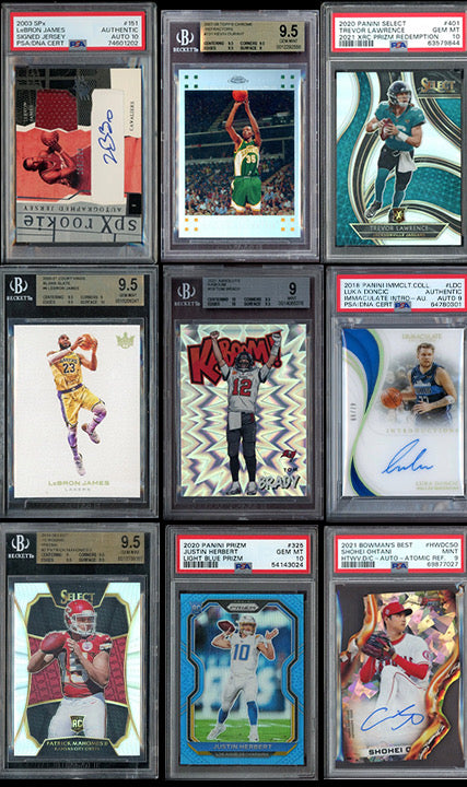 Nebula high end multi sport pack 1-2 graded cards or singles,-New Release