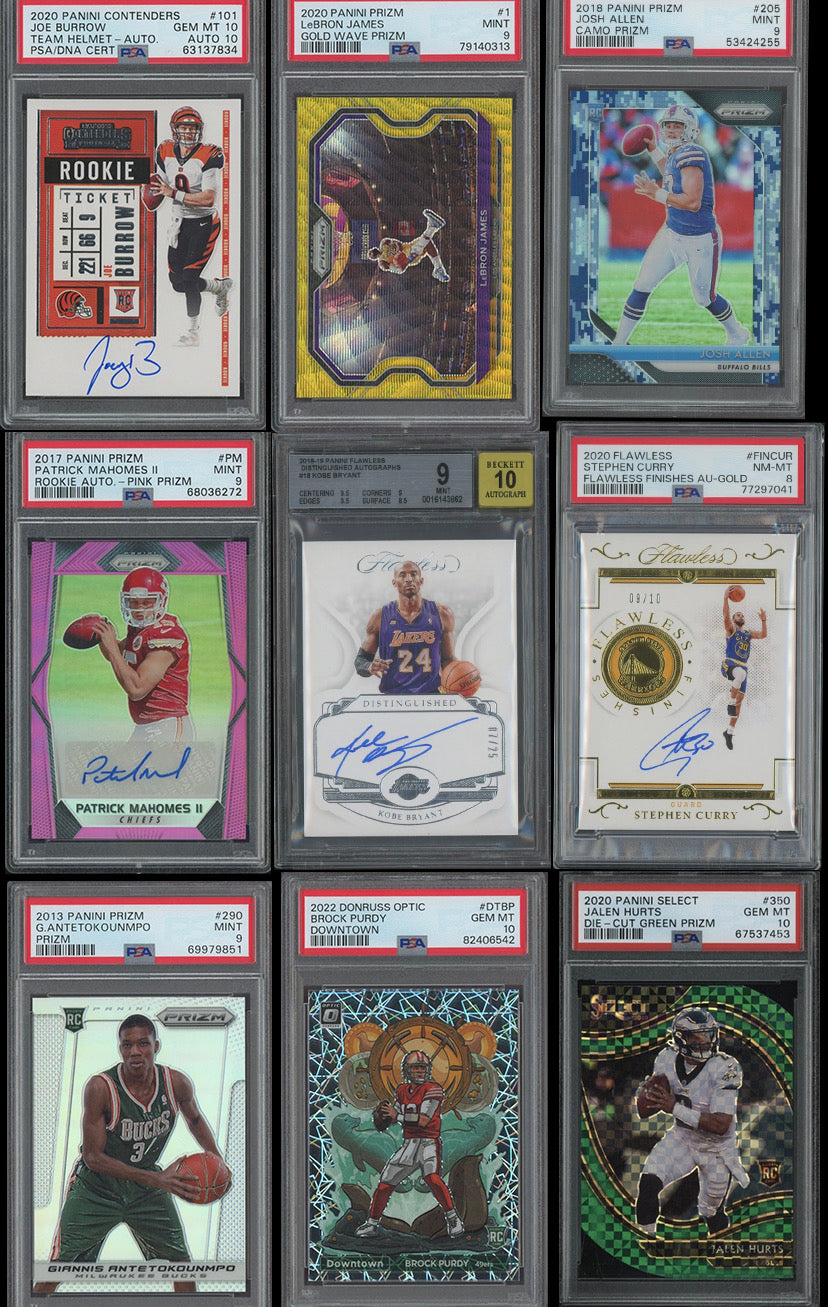 Multi Sport Pulsar Pack Guaranteed Graded Card/Singles, Basketball Football “New Release”